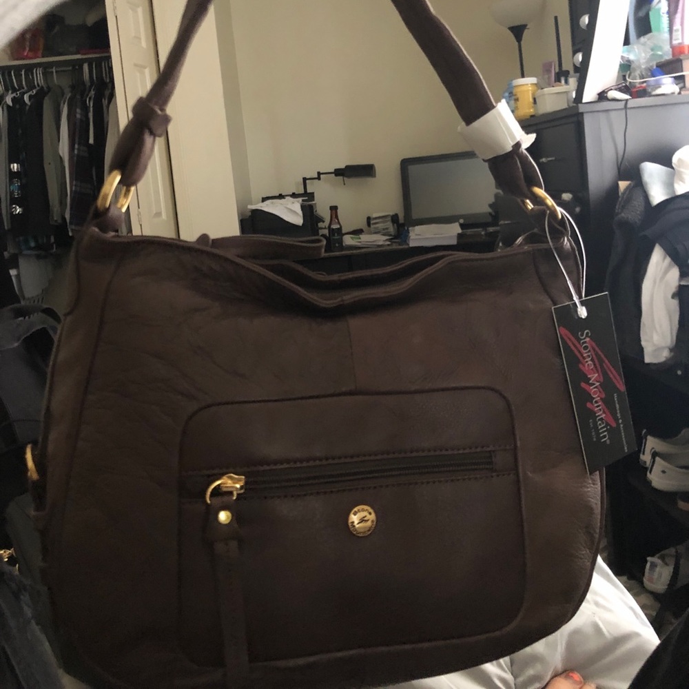 stone mountain purse leather